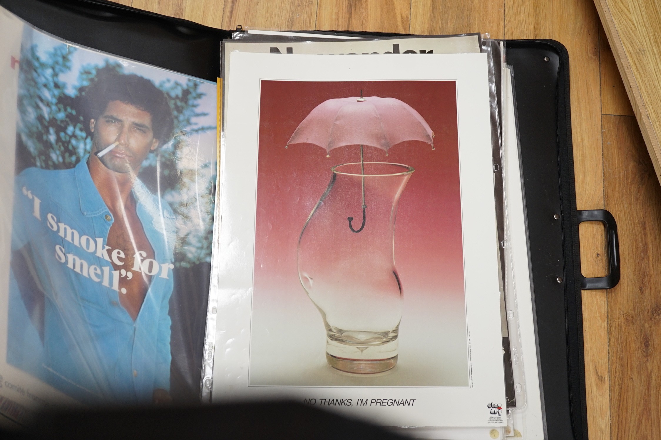 A large quantity of health education posters from the 1960's onwards, to include smoking, HIV and heart disease awareness, British, Australian and American etc.